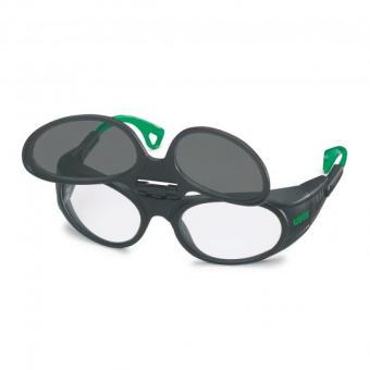 UVEX 9104043 Schutzbrille grau infra. SS 3 schw/grün flip-up 
