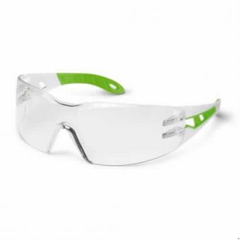 UVEX 9192725 Schutzbrille Pheos S small, weiß/grün 